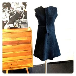 CALVIN KLEIN COLLECTION wool shift dresd